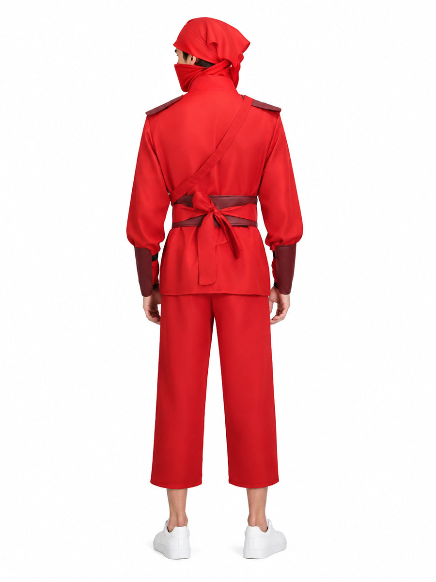 Spider Man Ninja Costume Japanese Assassin Cosplay Outfit for Kids and Adult