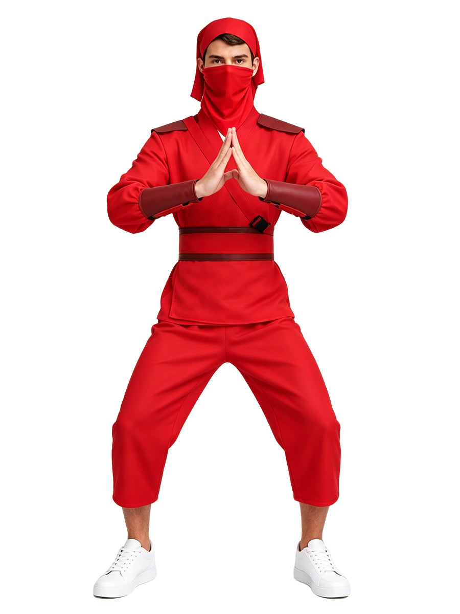 Spider Man Ninja Costume Japanese Assassin Cosplay Outfit for Kids and Adult