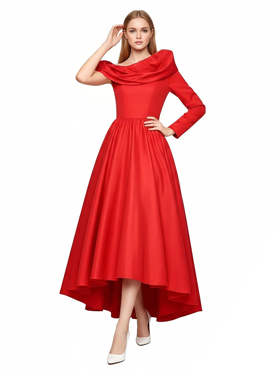 The Devil Wears Prada 2 Miranda Priestly Costume Red One Shoulder Evening Gown