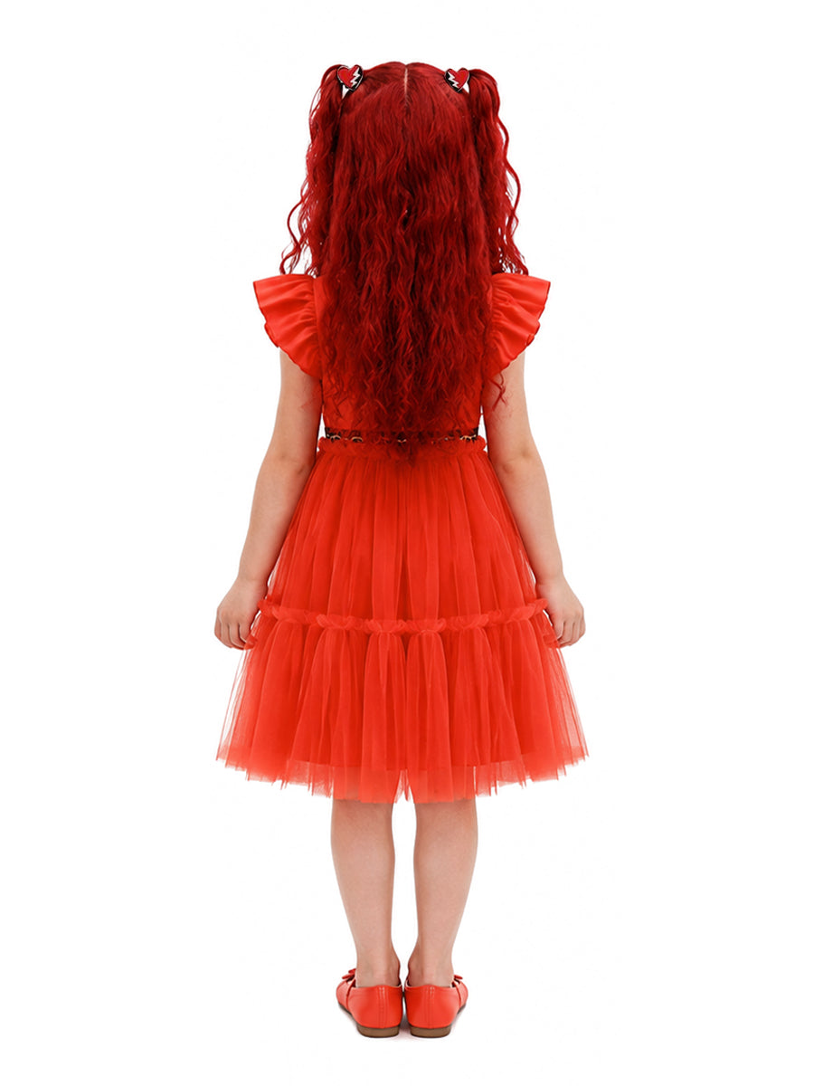 Descendants 5 Red Costume for Girls Descendants Wicked Wonderland Princess Red Tulle Dress