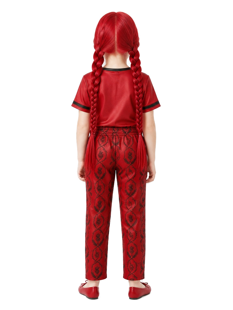 Descendants 5 Red Costume Descendants Wicked Wonderland Red Princess Heart Graphic Tee and Pants