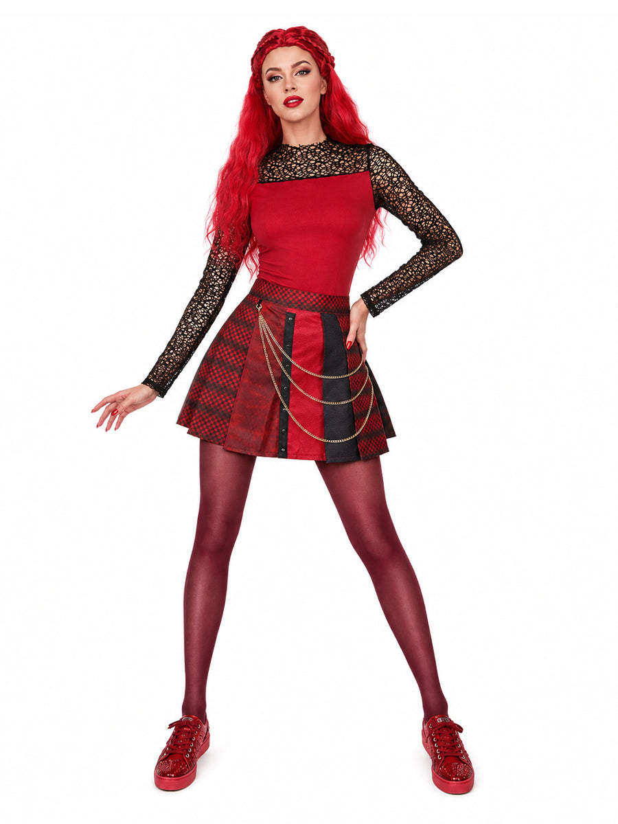 Descendants 5 Red Costume Descendants Wicked Wonderland Princess Red Cosplay Outfit 