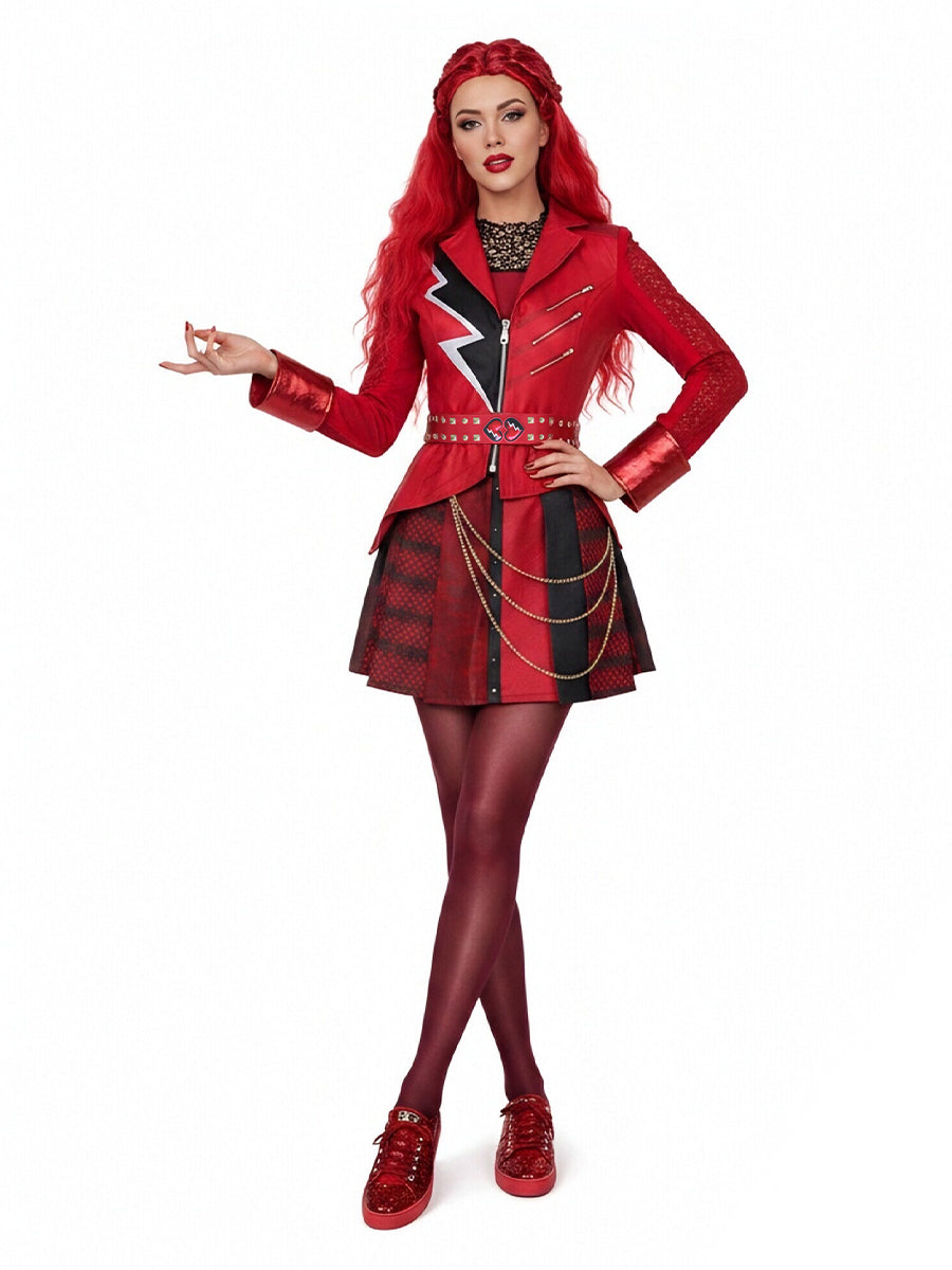 Descendants 5 Red Costume Descendants Wicked Wonderland Princess Red Cosplay Outfit 