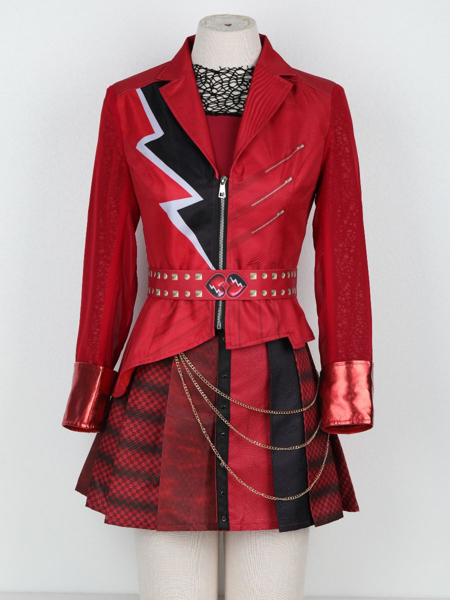 Descendants 5 Red Costume Descendants Wicked Wonderland Princess Red Cosplay Outfit 