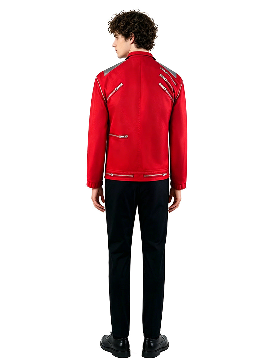 Michael Jackson Beat It Costume for Adults and Kids Retro Pop King 3D Print Performance Outfit