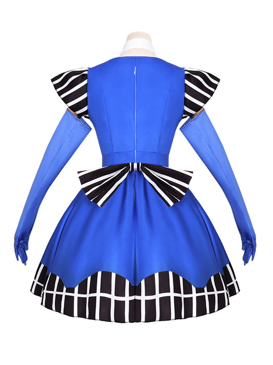 Poppy Playtime Cosplay Costume Intelligent Doll Royal Blue Lolita Dress
