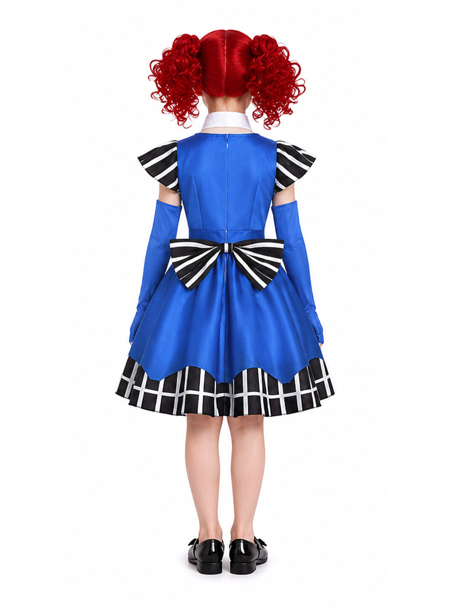 Poppy Playtime Cosplay Costume Intelligent Doll Royal Blue Lolita Dress