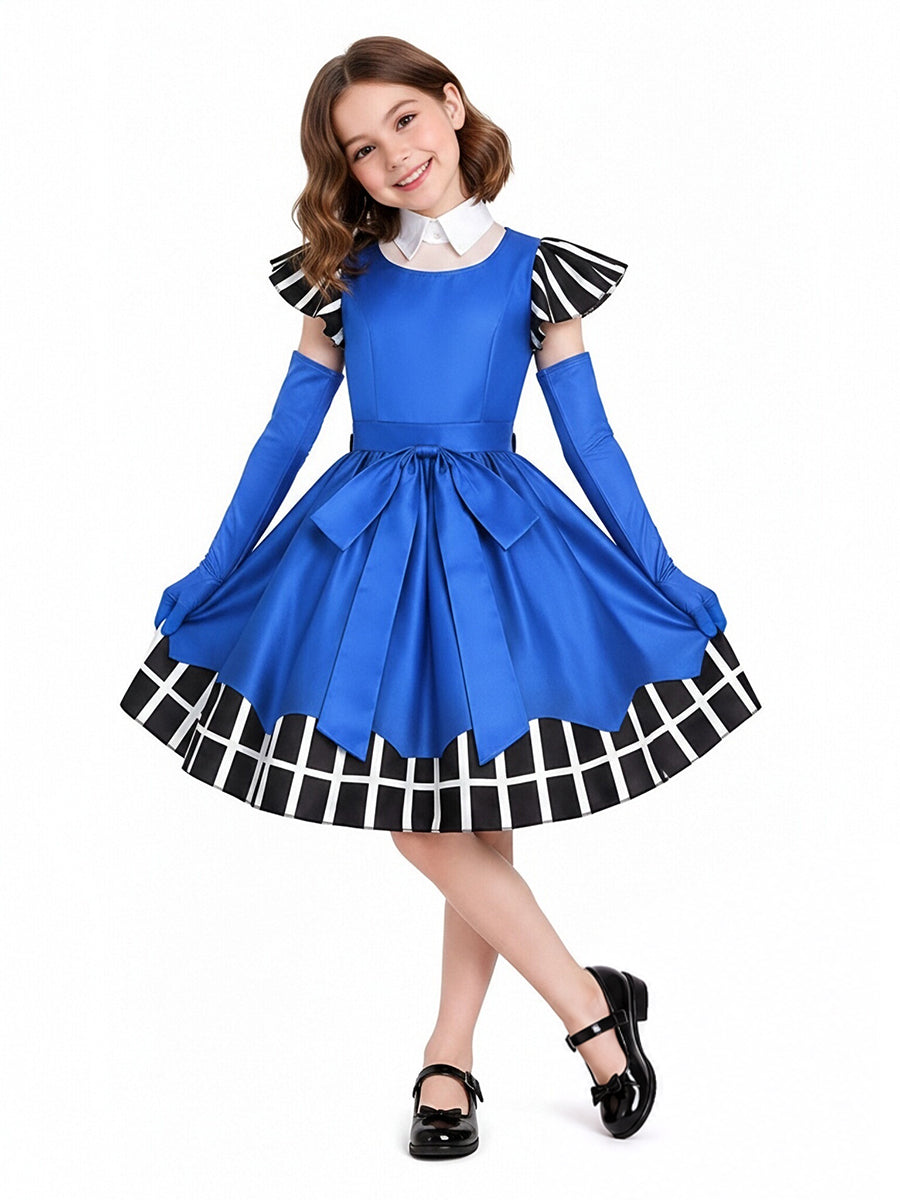 Poppy Playtime Cosplay Costume Intelligent Doll Royal Blue Lolita Dress