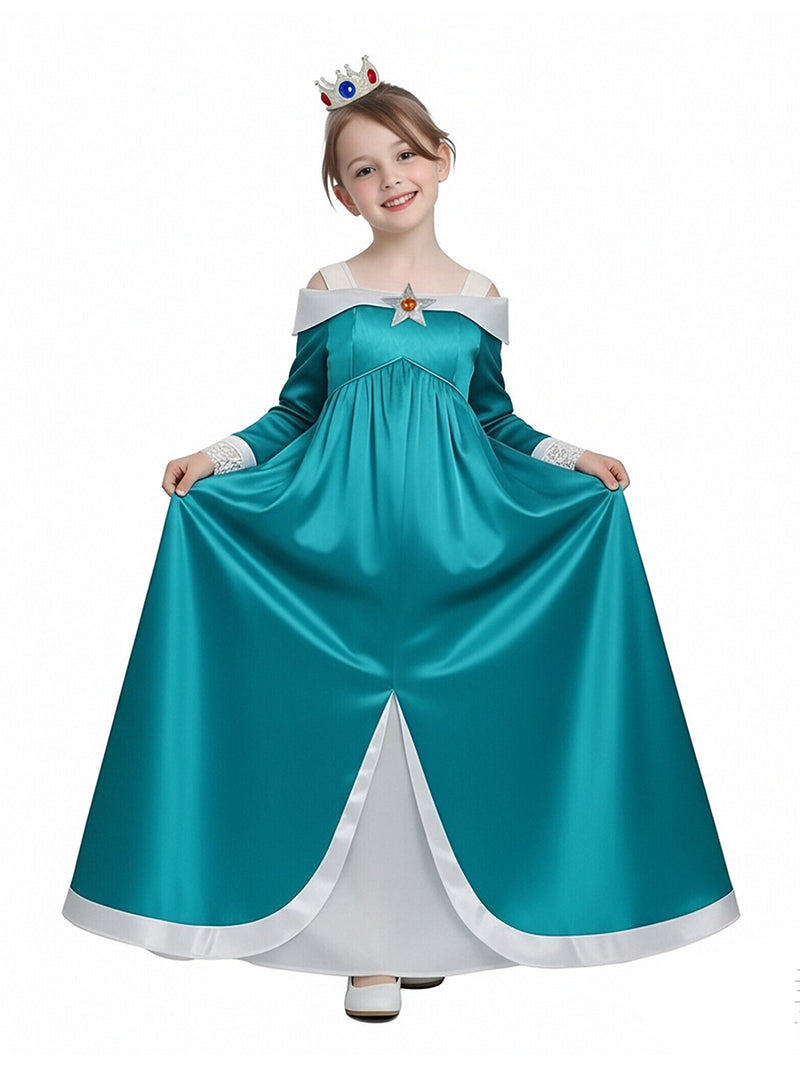 Super Mario Rosalina Costume for Kids and Adult Princess Rosalina Cosplay Outfit