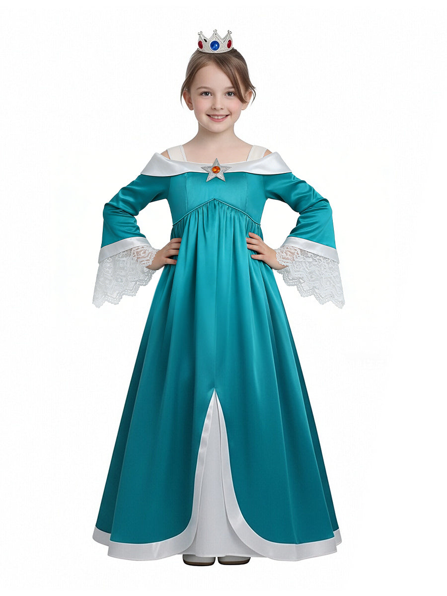 Super Mario Rosalina Costume for Kids and Adult Princess Rosalina Cosplay Outfit