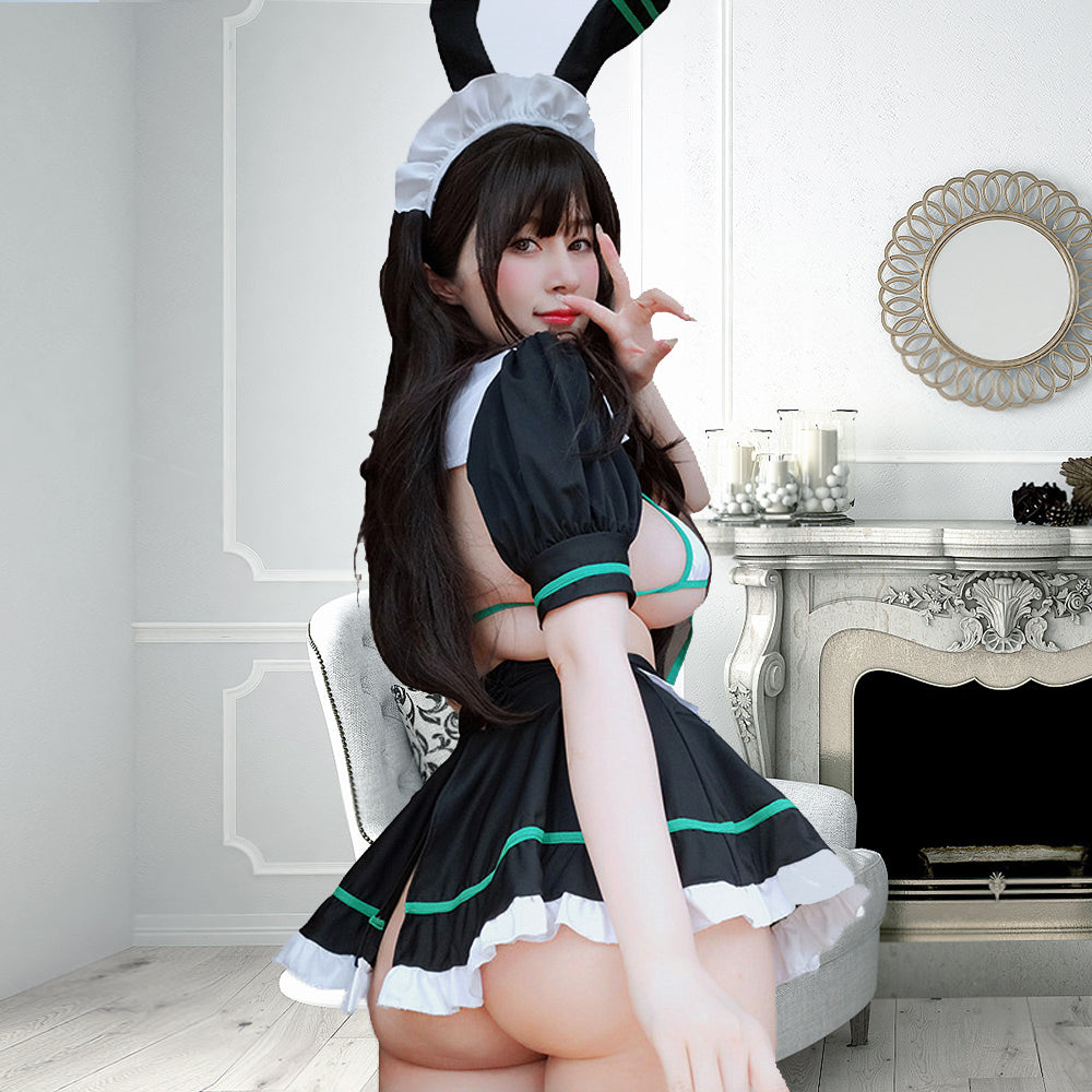 NEW Custom Bunny 2024 Maid Cosplay Lingerie Set