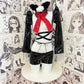 Sexy Neko Cat Costume Anime Cat Girl Cosplay Lingerie Black Latex Skirt Set Animal Costumes