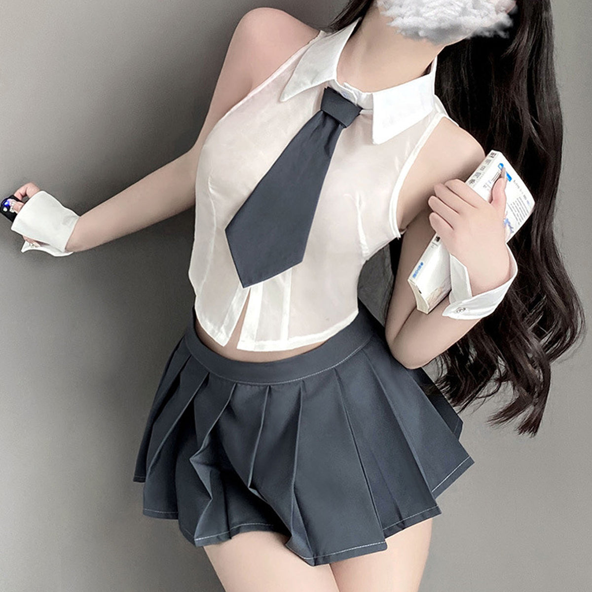Sexy Schoolgirl Cosplay Outfit Roleplay Lingerie Set Japanese