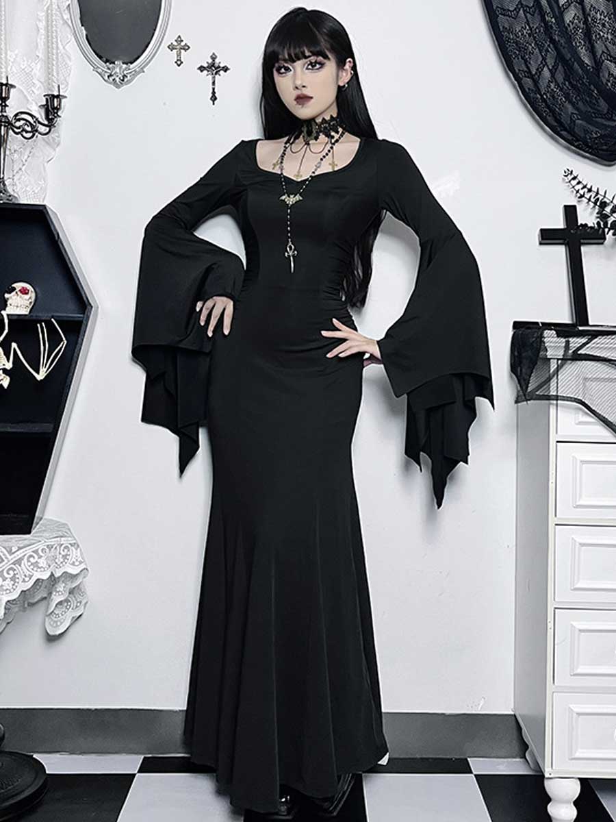 Black Witch Maxi Dress – YOMORIO