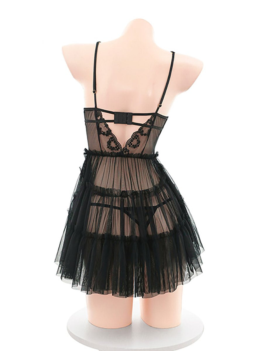 Transparent Lace Babydoll Set YOMORIO Transparent Lace Babydoll Set YOMORIO
