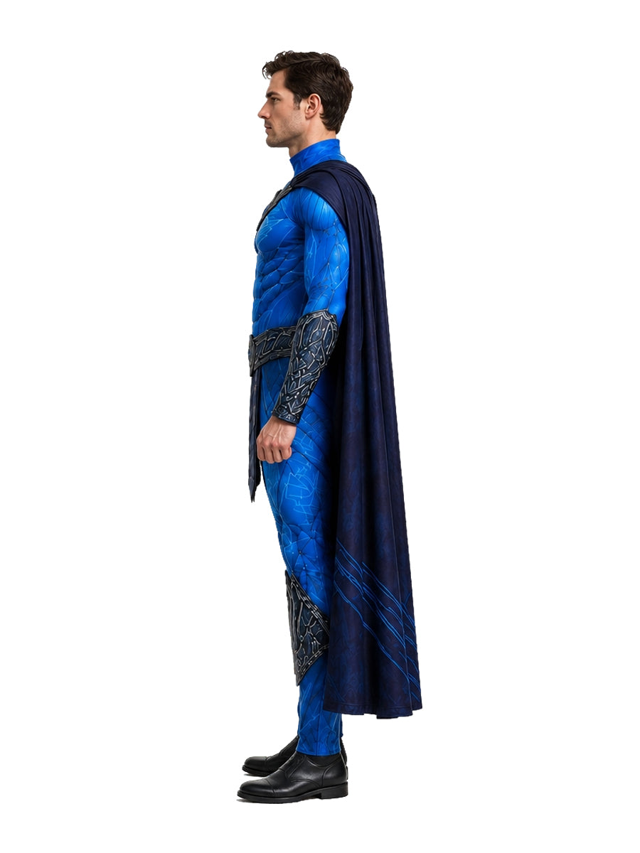 He Man Skeletor Costume Skull Villain Muscle Cosplay Outfit for Kids and Adults