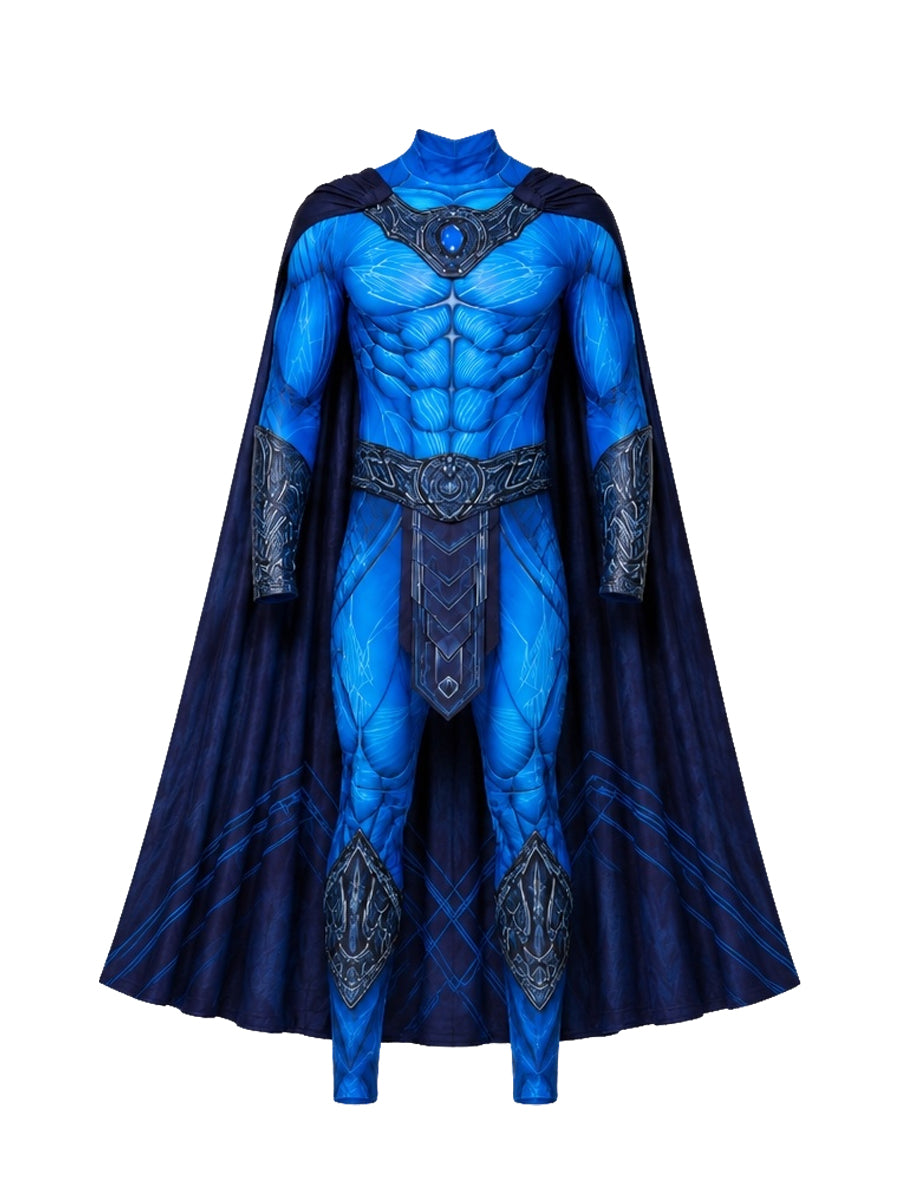 He Man Skeletor Costume Skull Villain Muscle Cosplay Outfit for Kids and Adults