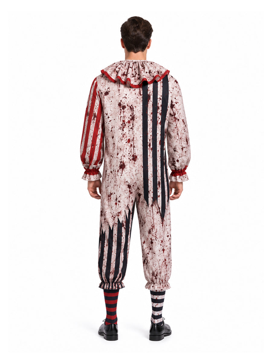 Inspired Terrifier Art the Clown Costume for Men and Boys Striped Circus Clown Outfit