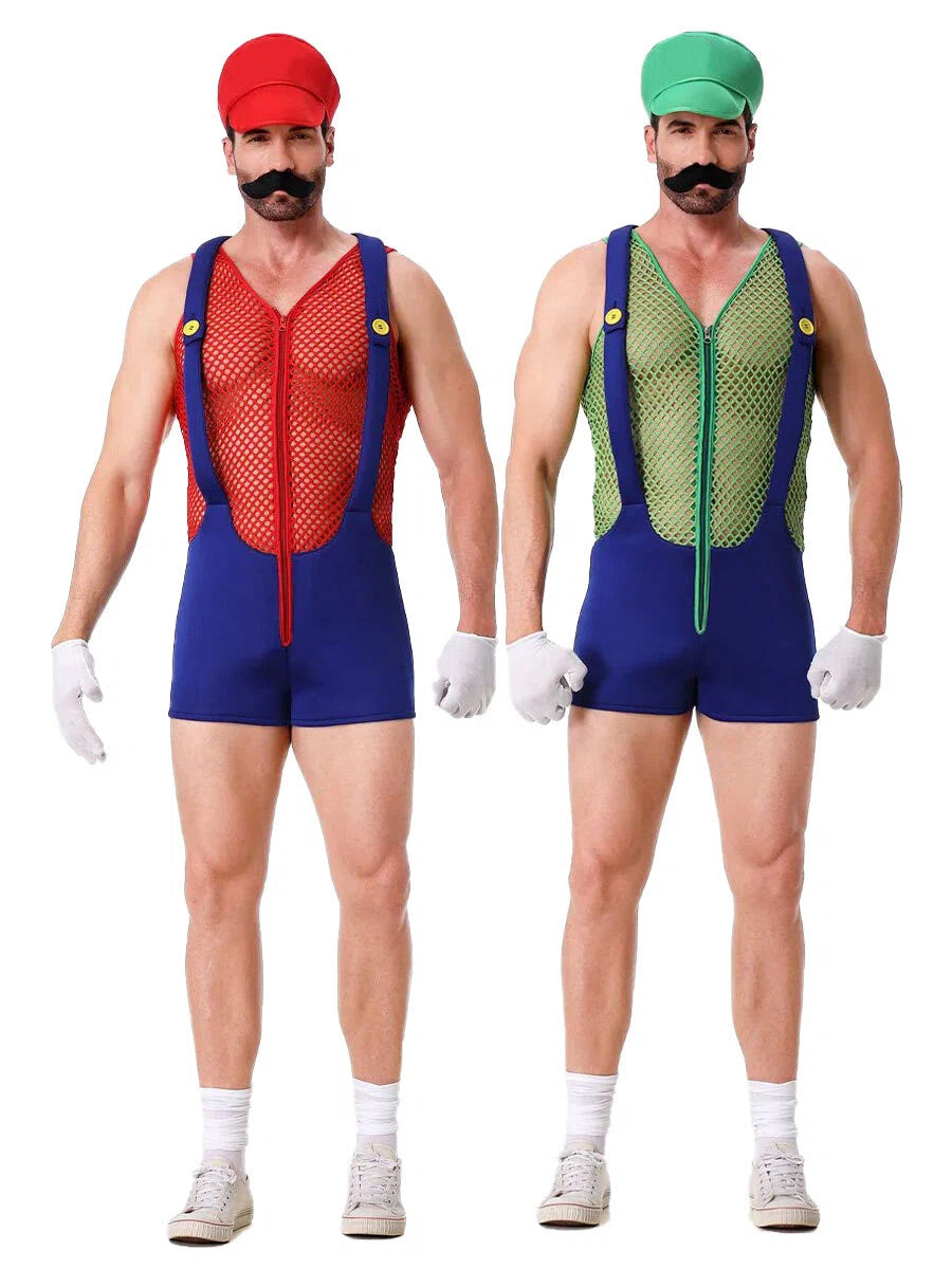 Men's Super Plumber Romper