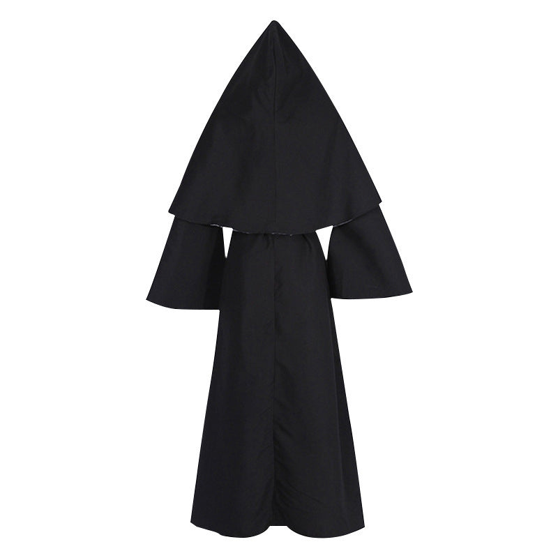 Adult The Nun Valak Costume Plus Size Scary Nun Habit Outfits Priest H ...