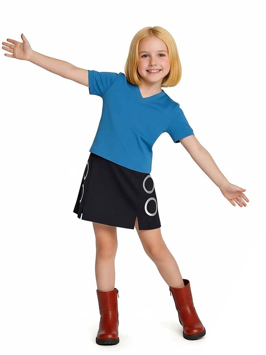 One Piece Live Action Season 2 Nami Costume Anime Straw Hat Pirate Girl Short Sleeve T Shirt and Mini Skirt Outfit