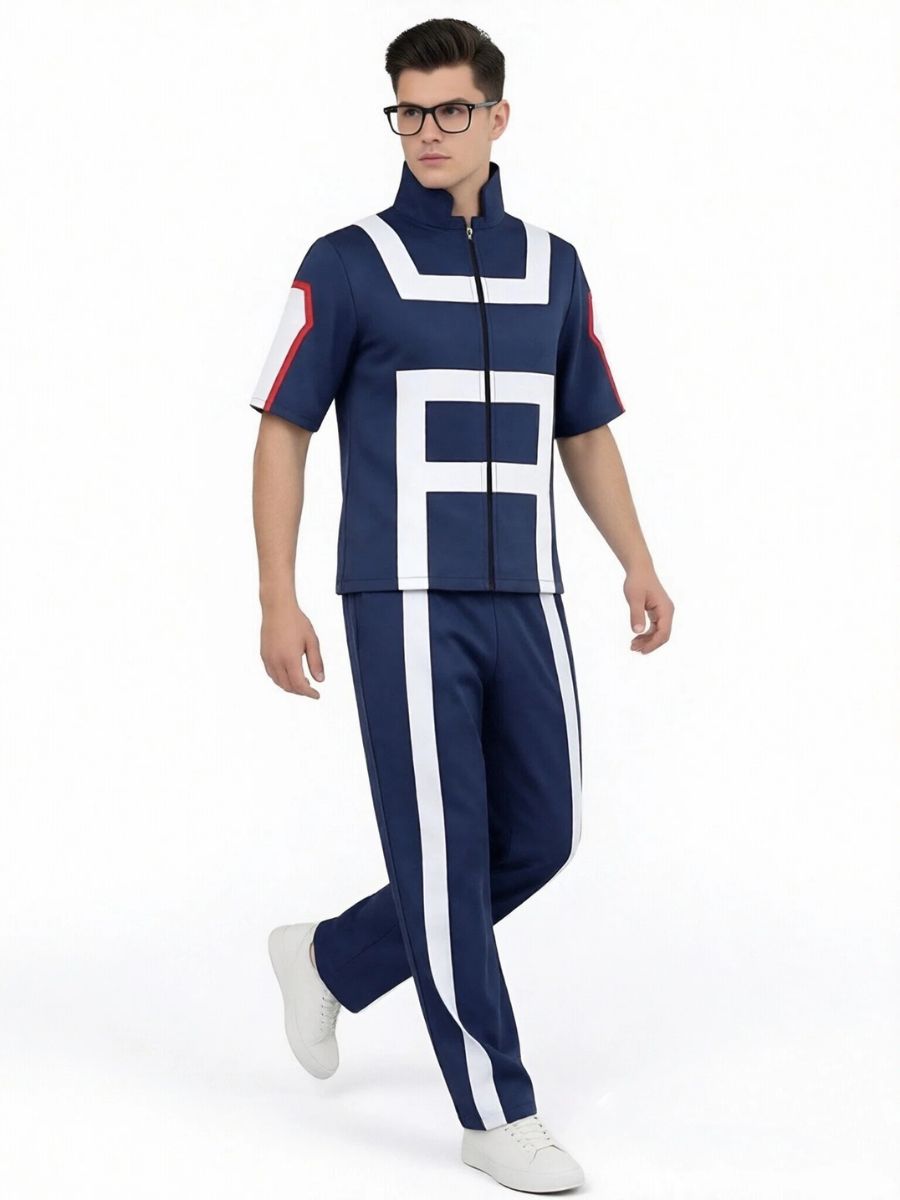 Unisex My Hero Academia Gym Suit for Adults and Kids U.A. High School Training Uniform