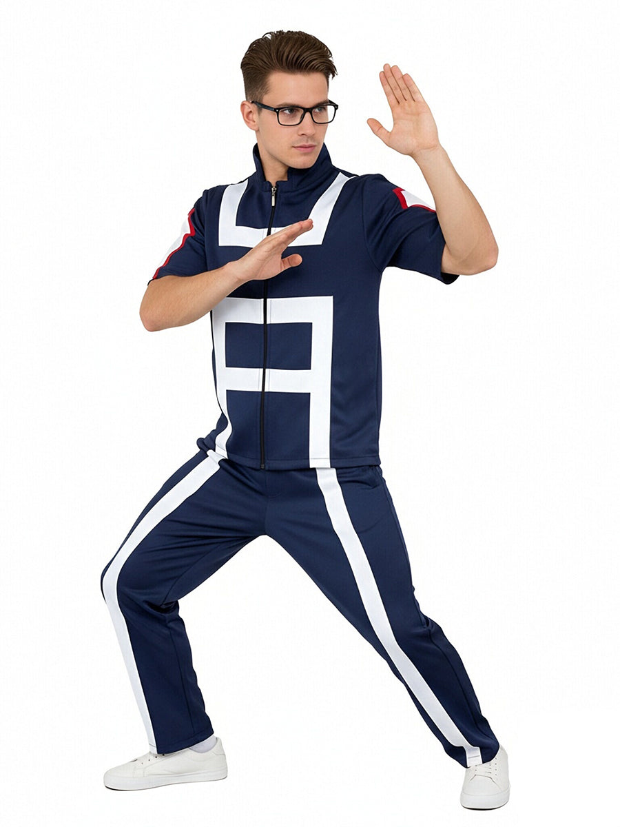 Unisex My Hero Academia Gym Suit for Adults and Kids U.A. High School Training Uniform