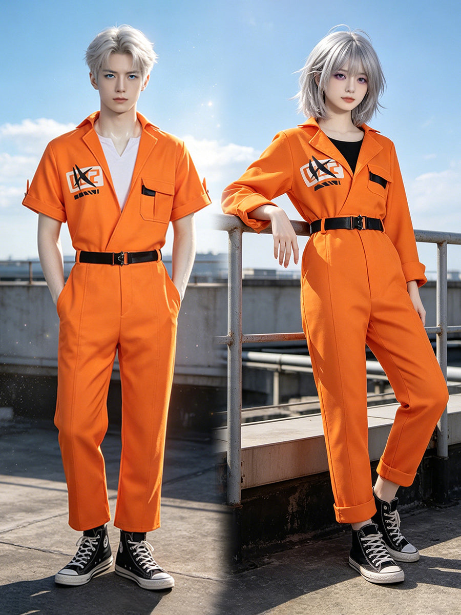 Neverness To Everness Costume Anime Unisex Orange Prison Jumpsuit 
