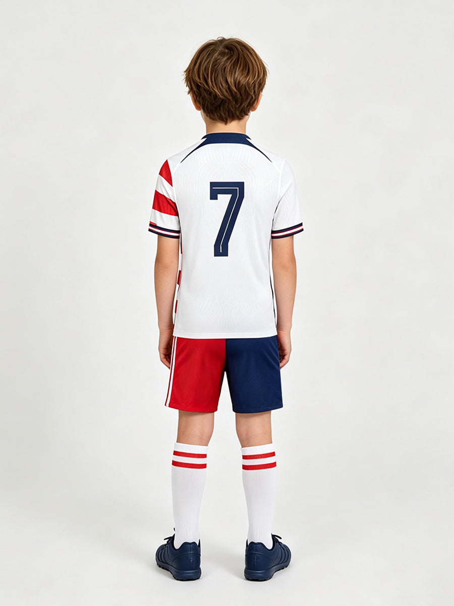 USA Soccer Jersey and Shorts for Kids and Adult USA Star Training Sports Fan Outfit 