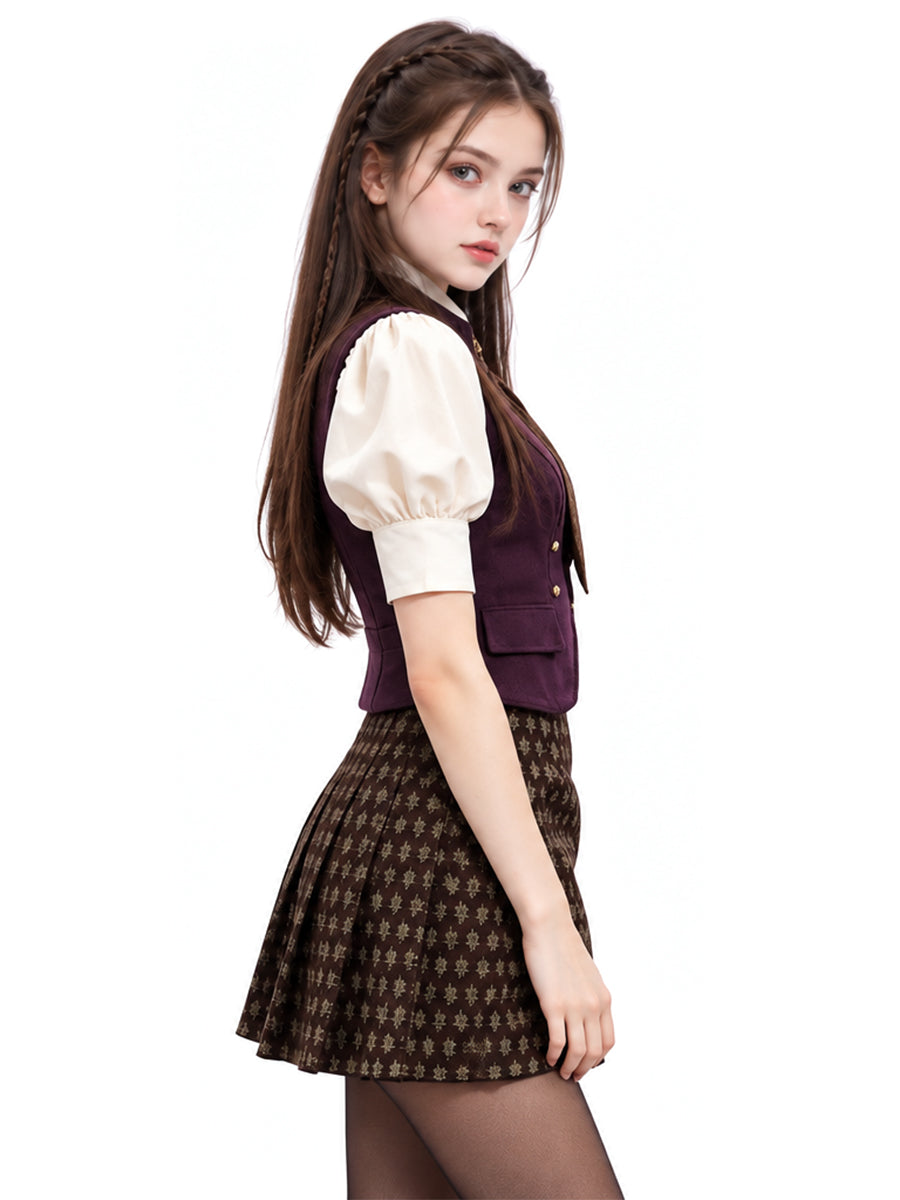 Vampirina Teenage Vampire Costume Vintage Academy School Uniform Cosplay Outfit
