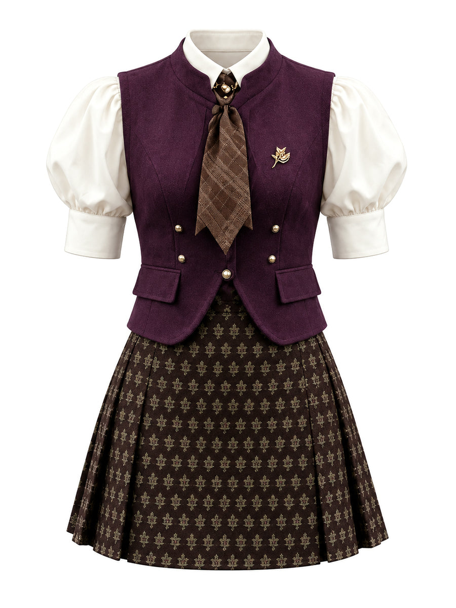 Vampirina Teenage Vampire Costume Vintage Academy School Uniform Cosplay Outfit