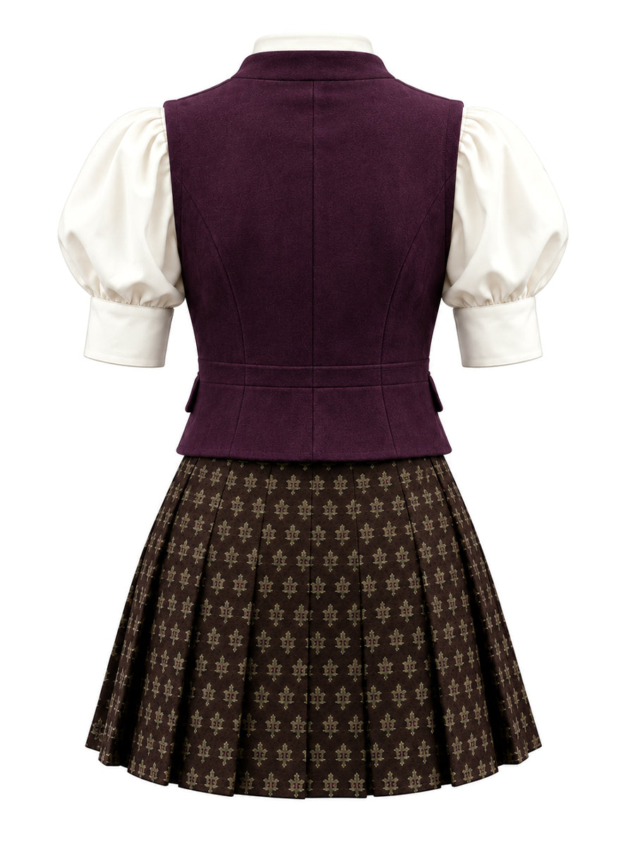Vampirina Teenage Vampire Costume Vintage Academy School Uniform Cosplay Outfit