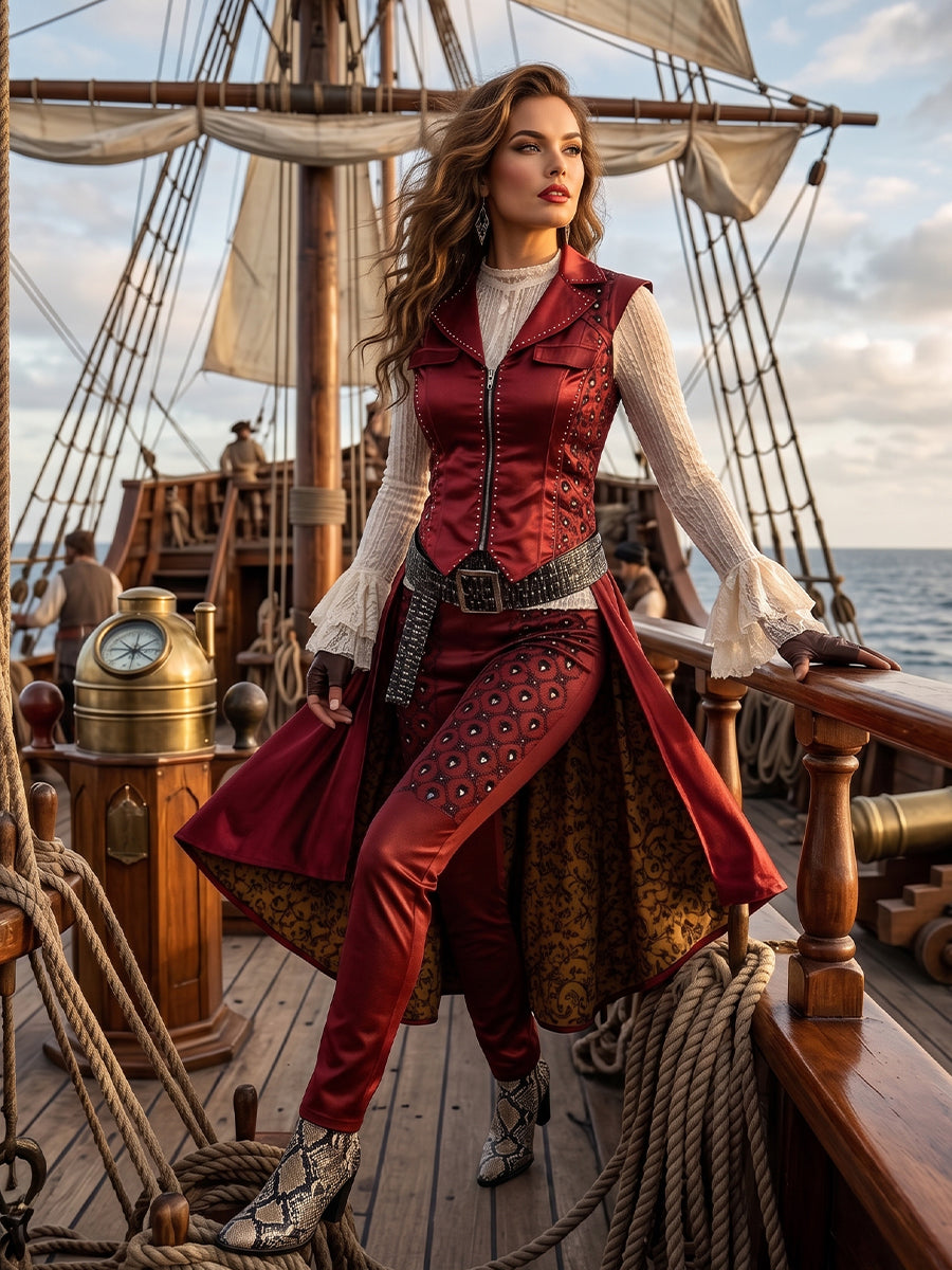 Descendants 5 Hazel Hook Costume Descendants Wicked Wonderland Pirate Cosplay Outfit