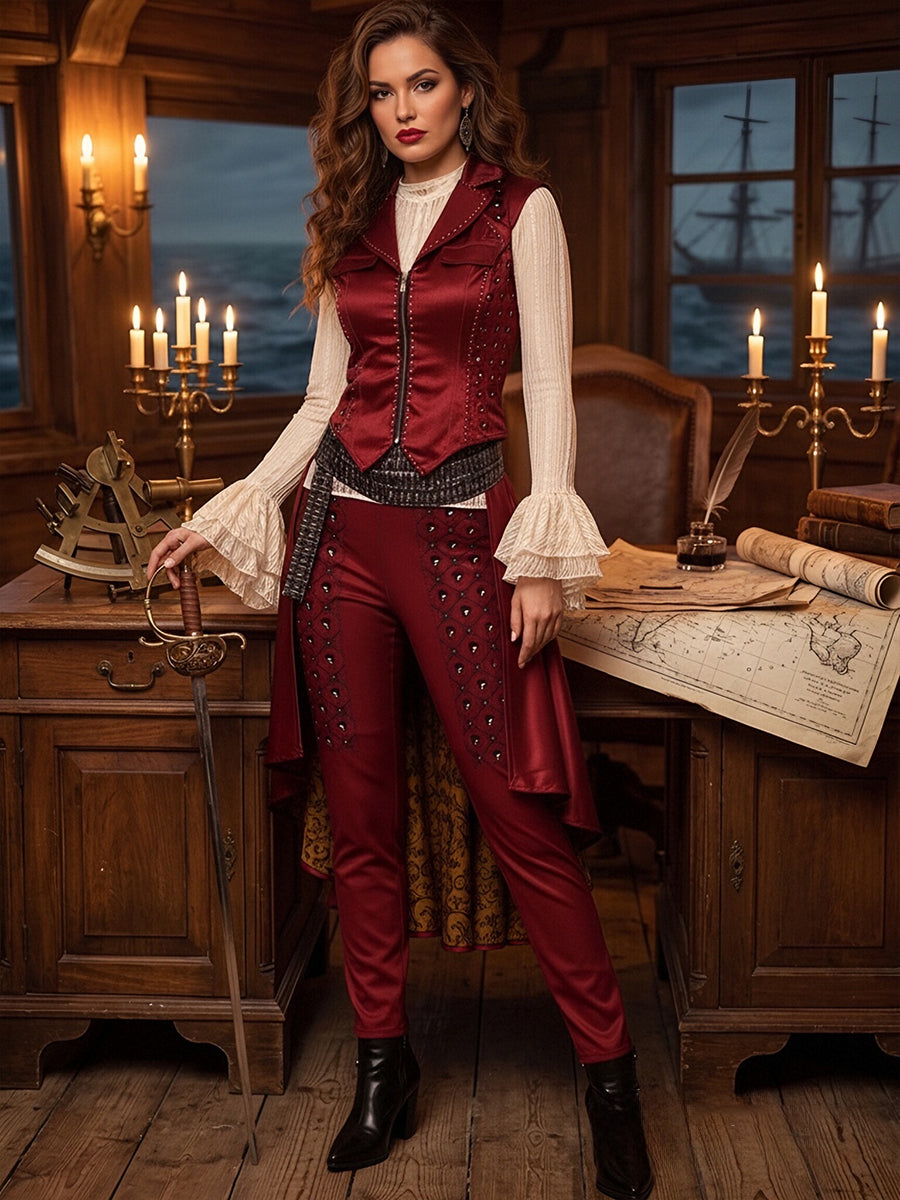 Descendants 5 Hazel Hook Costume Descendants Wicked Wonderland Pirate Cosplay Outfit
