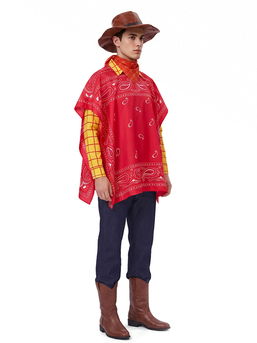 Toy Story 5 Woody Costume for Kids and Adult Western Cowboy Cosplay Outfit