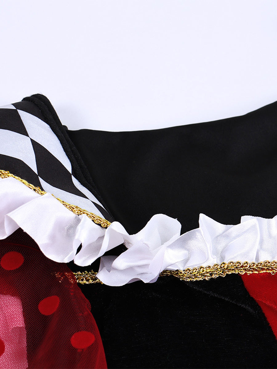 Queen of Hearts Costume Descendants Wicked Wonderland Red Queen Cosplay Outfit 