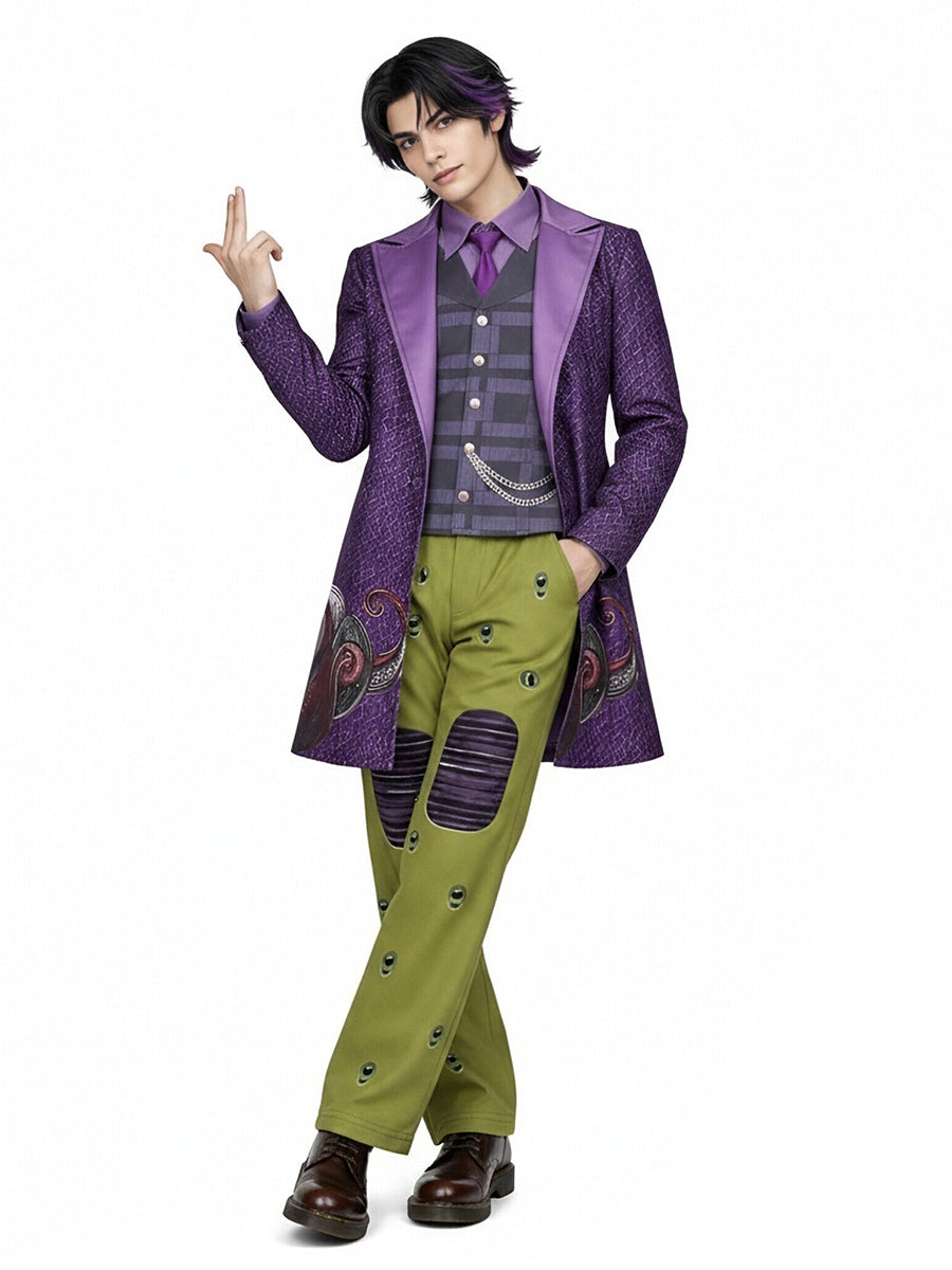 Descendants 5 Max Hatter Costume Descendants Wicked Wonderland Mad Hatter Cosplay Outfit