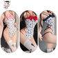 Yomorio Anime Cow Costume Kawaii Cow Print Cosplay Outfit High Cut Onepiece Bodysuit