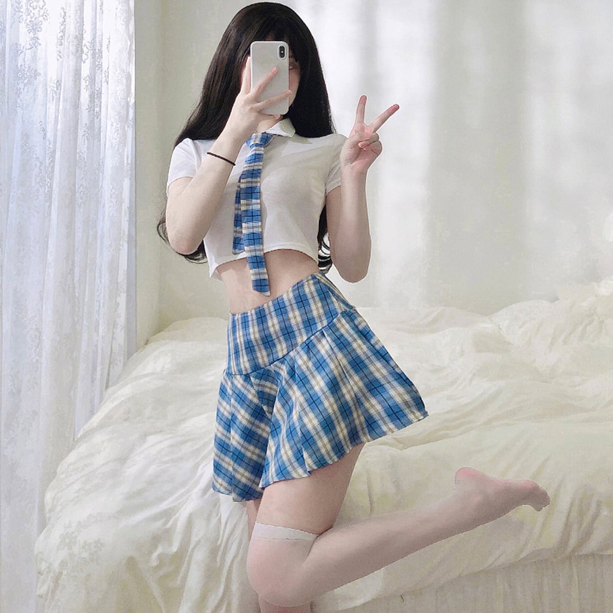Anime School Girl Costume Japanese Schoolgirl Uniform Cosplay Lingerie –  YOMORIO