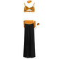 Yomorio Plus Size Arabian Princess Costume Exotic Cosplay Lingerie High Slit Skirt Set