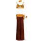 Yomorio Plus Size Arabian Princess Costume Exotic Cosplay Lingerie High Slit Skirt Set