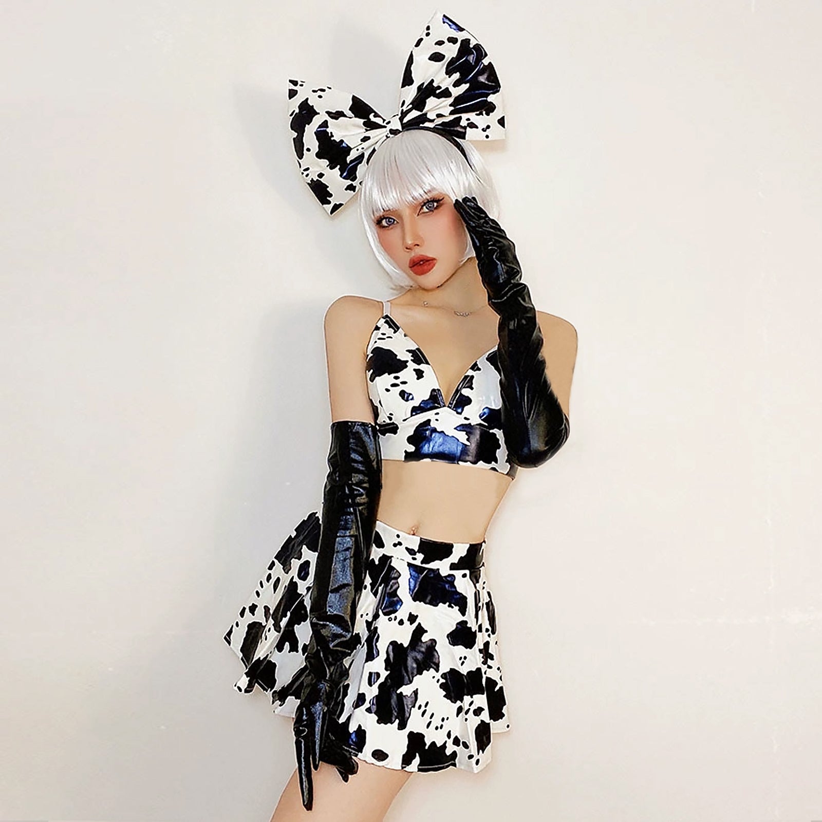 Cow print 2025 skirt outfit