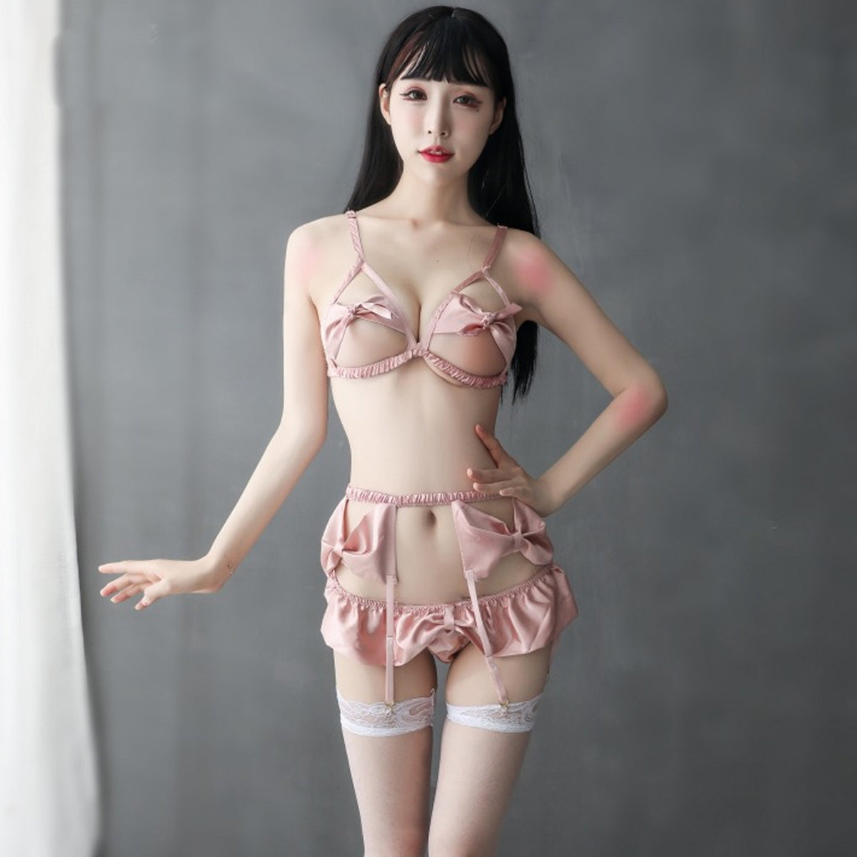 Yomorio Sexy  Open Cup Bra Set for Valentine's Day & Special Occasions
