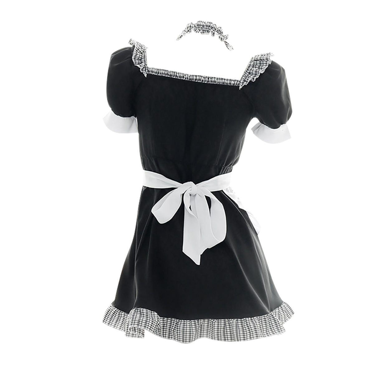 Women French Maid Fancy Dress Costume Outfit Waitress Uniform Plus Size