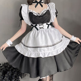 Yomorio Sexy Maid Costume Cute Lolita Cosplay Outfit French Apron Maid ...