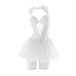 Lace Bridal Lingerie Costume Set Lolita Chemise Sheer Princess Dress