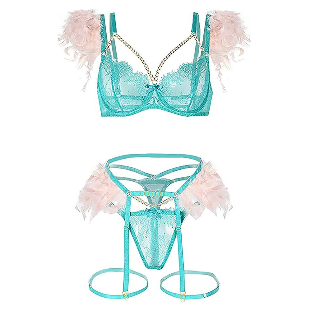 YOMORIO Feather Lingerie Sets - Elevate Your Sensuality for Valentines