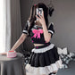 Anime Maid Cosplay Costume Classic Japanese Lolita Lace Top with Skirt Uniform Outfit