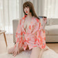 Traditional Japanese Cute Printed Bandage Kimono Style Robe Yukata Costumes Pajamas