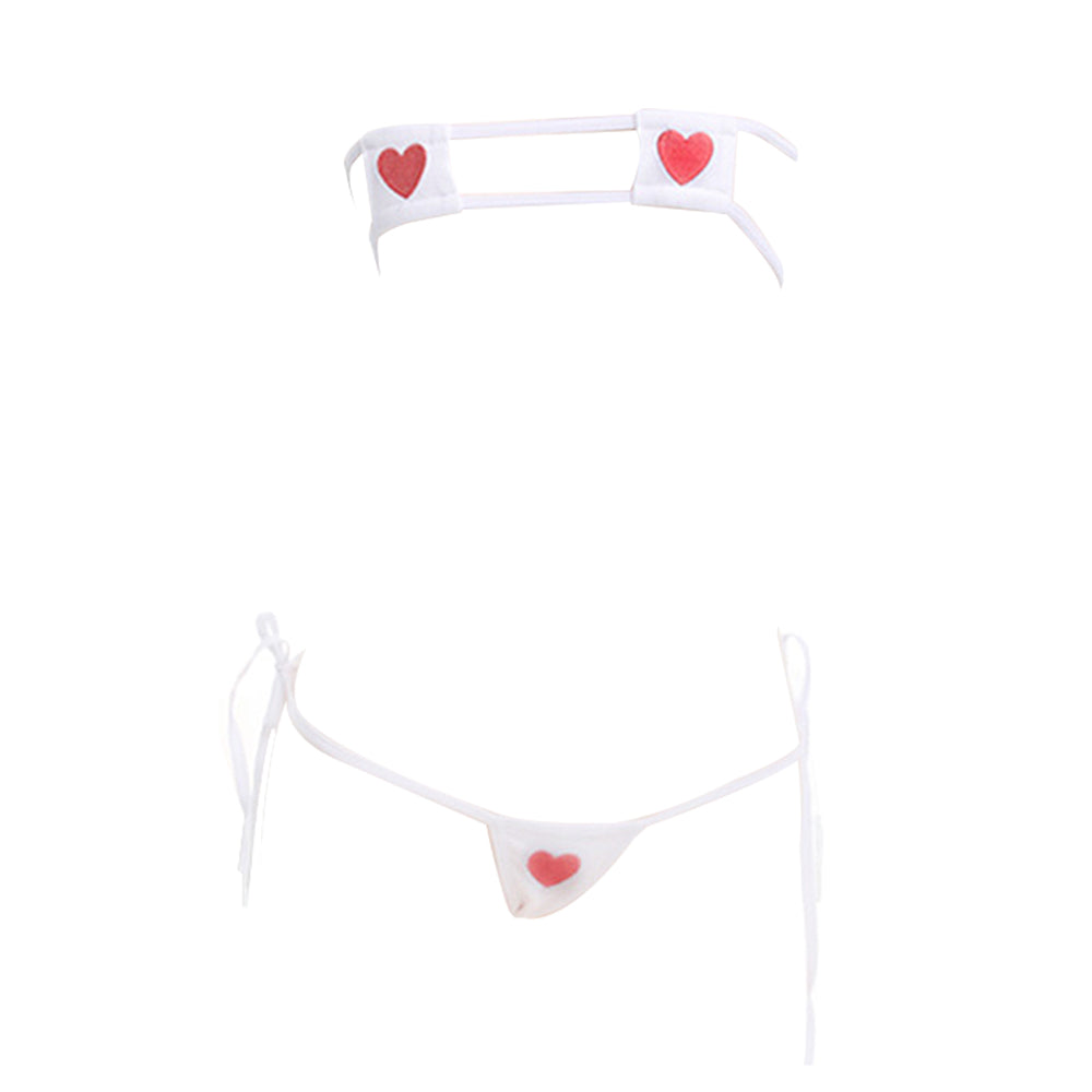 Micro Bikini Estremo Kawaii Giapponese – Costume Da Bagno In Pizzo Con Laccetti Regolabili Per Cosplay Anime E Spiaggia